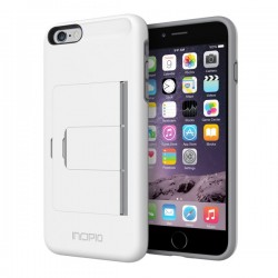 Incipio iPhone 6 Plus/6S Plus Stowaway Case White/Dark Gray